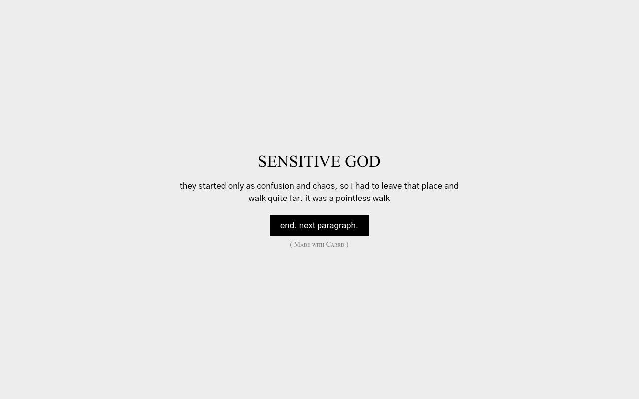 Carrd profile picture for @sensitive